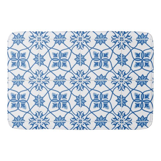  Portugees Azulejo Tile Pattern Badmat (Voorkant)
