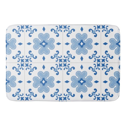  Portugees Azulejo Tile Pattern Badmat (Voorkant)