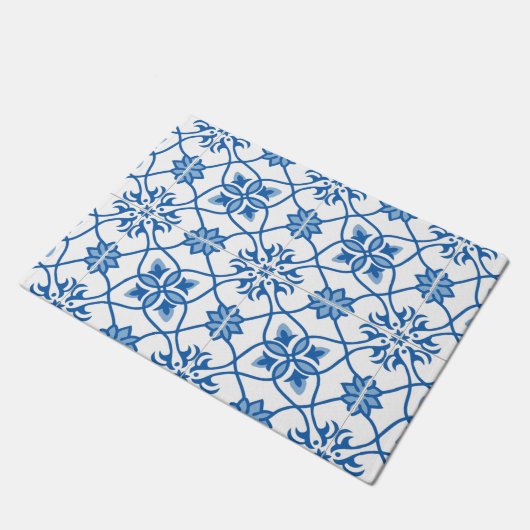 Portugees Azulejo Tile Pattern Deurmat (Schuin)