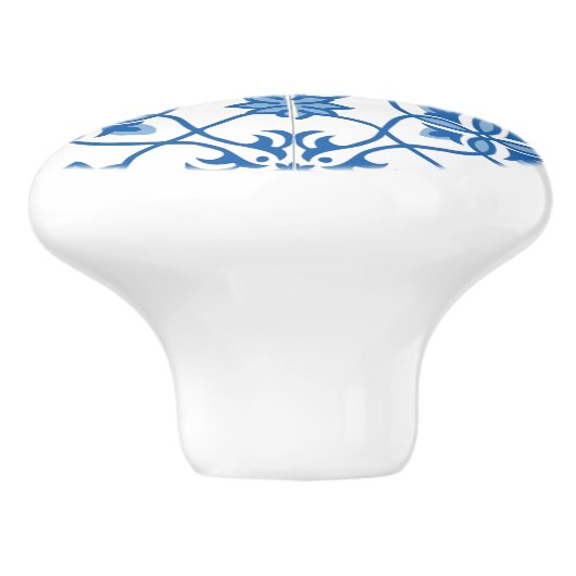 Portugees Azulejo Tile Pattern Keramische Knop (Zijkant)