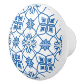 Portugees Azulejo Tile Pattern Keramische Knop (Rechts)