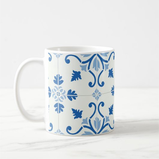  Portugees Azulejo Tile Pattern Koffiemok (Links)