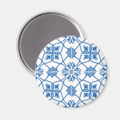  Portugees Azulejo Tile Pattern Magneet (Voorkant / Achterkant)