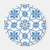  Portugees Azulejo Tile Pattern Magneet (Voorkant)
