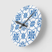 Portugees Azulejo Tile Pattern Ronde Klok (Hoek)