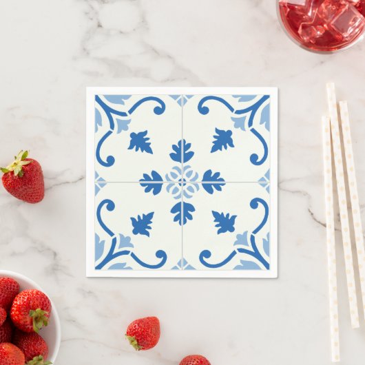 Portugees Azulejo Tile Pattern Servetten (Insitu)