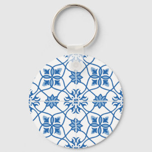  Portugees Azulejo Tile Pattern Sleutelhanger