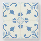 Portugees Azulejo Tile Pattern Stenen Onderzetter (Voorkant)