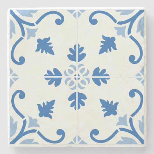  Portugees Azulejo Tile Pattern Stenen Onderzetter (Voorkant)