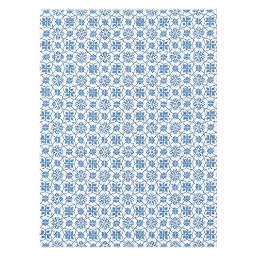 Portugees Azulejo Tile Pattern Tafelkleed (Voorkant)