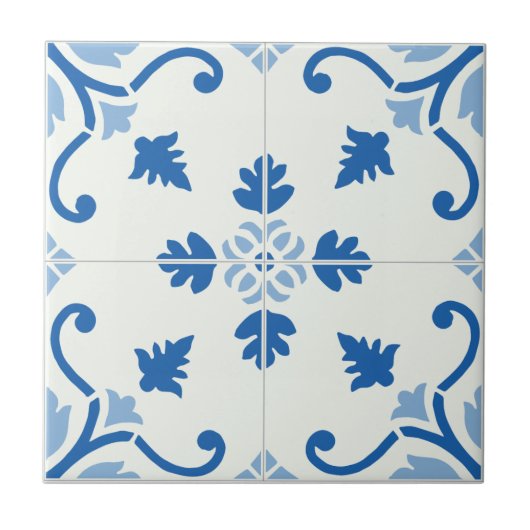  Portugees Azulejo Tile Pattern Tegeltje (Voorkant)