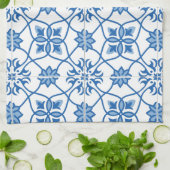  Portugees Azulejo Tile Pattern Theedoek (Gevouwen)