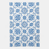  Portugees Azulejo Tile Pattern Theedoek (Verticaal)