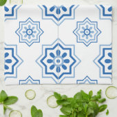  Portugees Azulejo Tile Pattern Theedoek (Gevouwen)