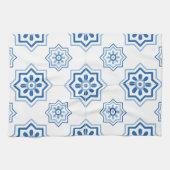  Portugees Azulejo Tile Pattern Theedoek (Horizontaal)