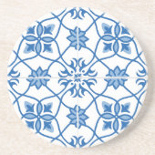 Portugees Azulejo Tile Pattern Zandsteen Onderzetter (Voorkant)