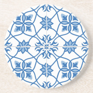 Portugees Azulejo Tile Pattern Zandsteen Onderzetter