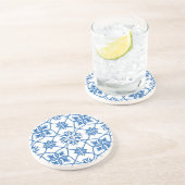  Portugees Azulejo Tile Pattern Zandsteen Onderzetter (Zijkant)