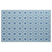 Portugees Azulejos Blue Floral Tile Pattern Stof (Yard (91,4 cm))