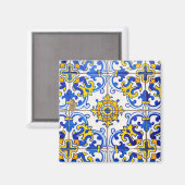 Portugees Azulejos Ceramic Tegel Magneet (Voorkant / Achterkant)