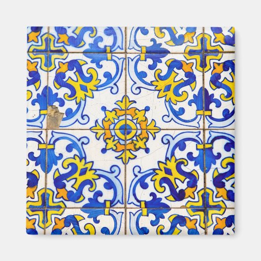 Portugees Azulejos Ceramic Tegel Magneet (Voorkant)