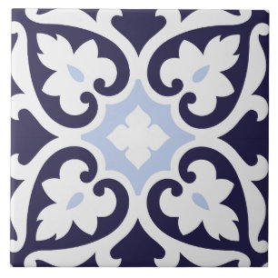 Portugees Azulejos Indigo blauw en wit klassiek Tegeltje