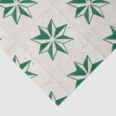 Portugees Azulejos Star Green Decoupage Tissuepapier (Detail)
