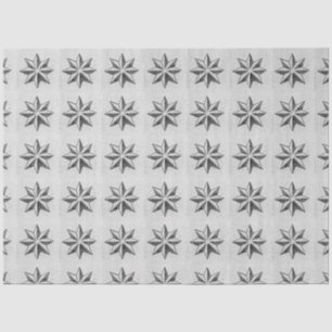 Portugees Azulejos Star Grey Decoupage Tissuepapier
