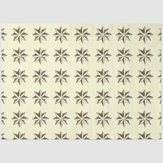 Portugees Azulejos Star Grey Decoupage Tissuepapier (Voorkant)