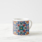  Portugees Azulejos Tile Pattern Espresso Kop (Voorkant rechts)