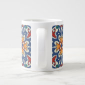  Portugees Azulejos Tile Pattern Grote Koffiekop (Achterkant)