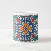  Portugees Azulejos Tile Pattern Grote Koffiekop (Voorkant)