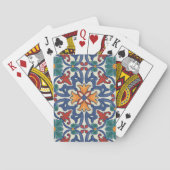  Portugees Azulejos Tile Pattern Pokerkaarten (Achterkant)