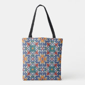  Portugees Azulejos Tile Pattern Tote Bag (Achterkant)