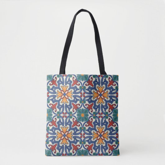  Portugees Azulejos Tile Pattern Tote Bag (Voorkant)