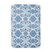 Portugees blauw Azulejos Tile Pattern Badmat (Voorkant Verticaal)