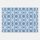  Portugees blauw Azulejos Tile Pattern Inpakpapier Vel (Voorkant)