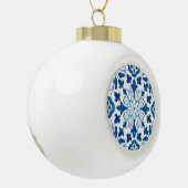 Portugees blauw Azulejos Tile Pattern Keramische Bal Ornament (Links)