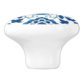  Portugees blauw Azulejos Tile Pattern Keramische Knop (Zijkant)