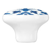  Portugees blauw Azulejos Tile Pattern Keramische Knop (Zijkant)