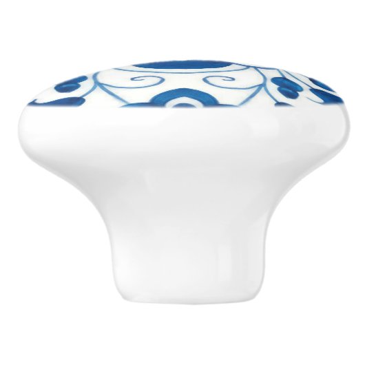 Portugees blauw Azulejos Tile Pattern Keramische Knop (Zijkant)