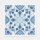Portugees blauw Azulejos Tile Pattern Servet (Voorkant)