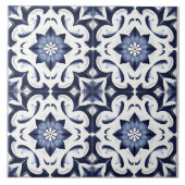 Portugees  blauw en wit tegeltje (Voorkant)