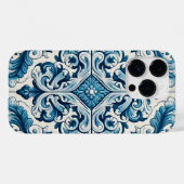 Portugees blauw Hoesje-Mate iPhone case (Achterkant (horizontaal))