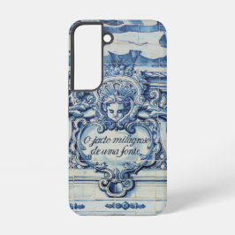 Portugees blauw tegel met twee engelen samsung galaxy hoesje