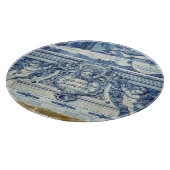 Portugees blauw tegel met twee engelen snijplank (Hoek)