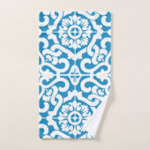 Portugees blauw tegels 1 bad handdoek (Handdoek)
