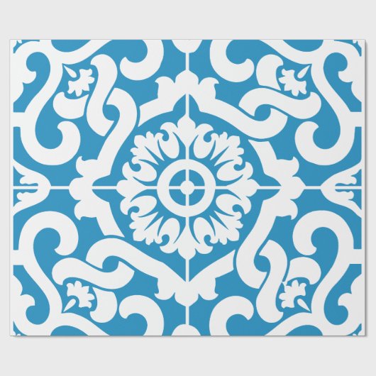 Portugees blauw tegels 1 cadeaupapier (Vlak)