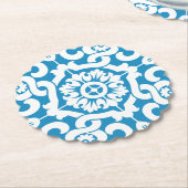 Portugees blauw tegels 1 kartonnen onderzetters (Gekanteld)