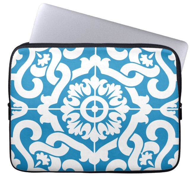 Portugees blauw tegels 1 laptop sleeve (Voorkant)